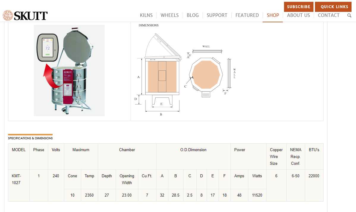 parts of a kiln diagram