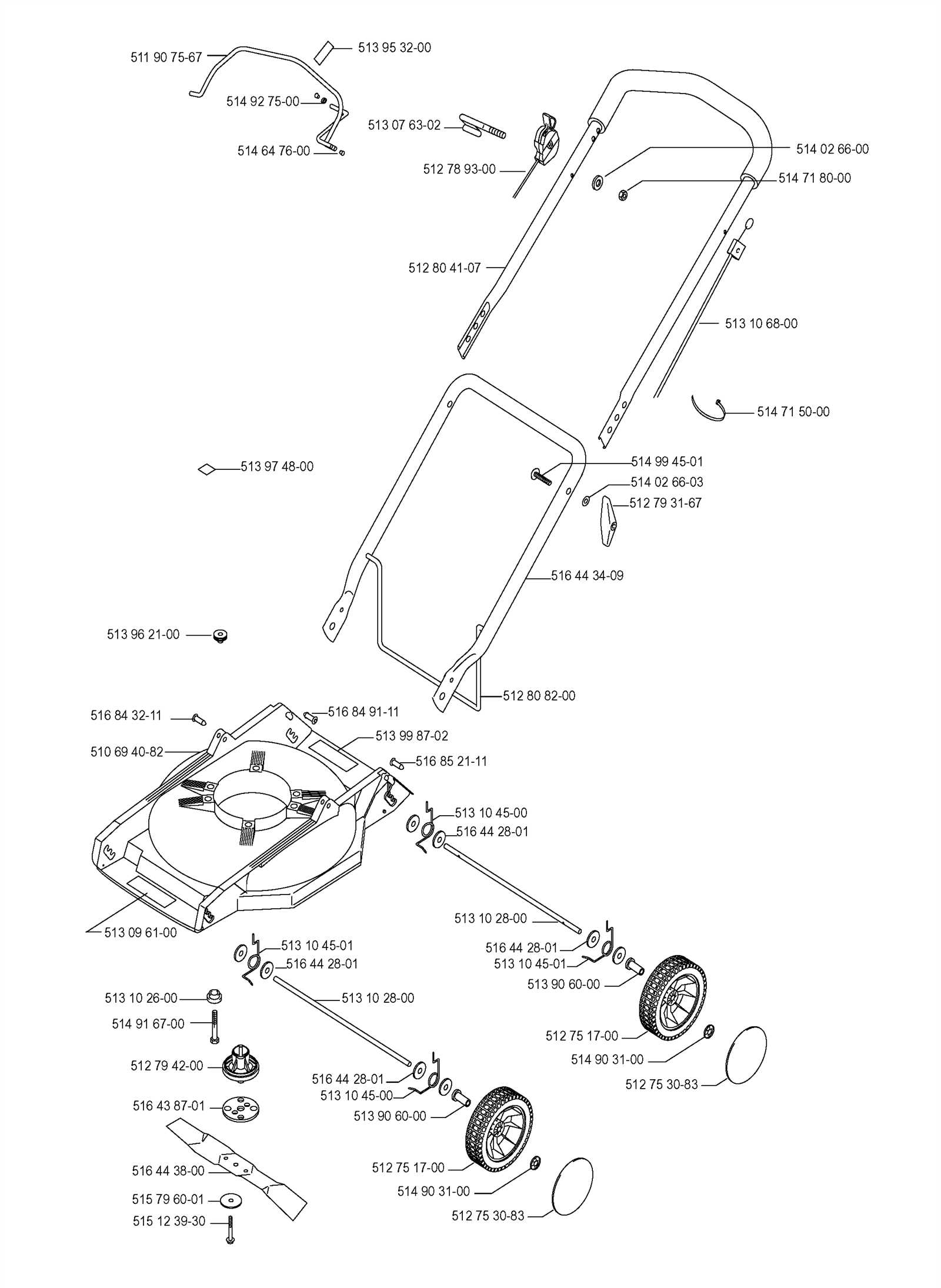 snapper self propelled lawn mower parts diagram