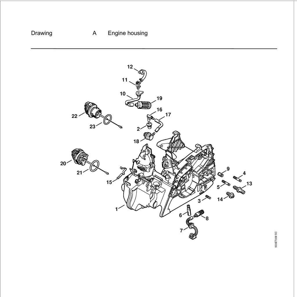 stihl ms 261 chainsaw parts diagram