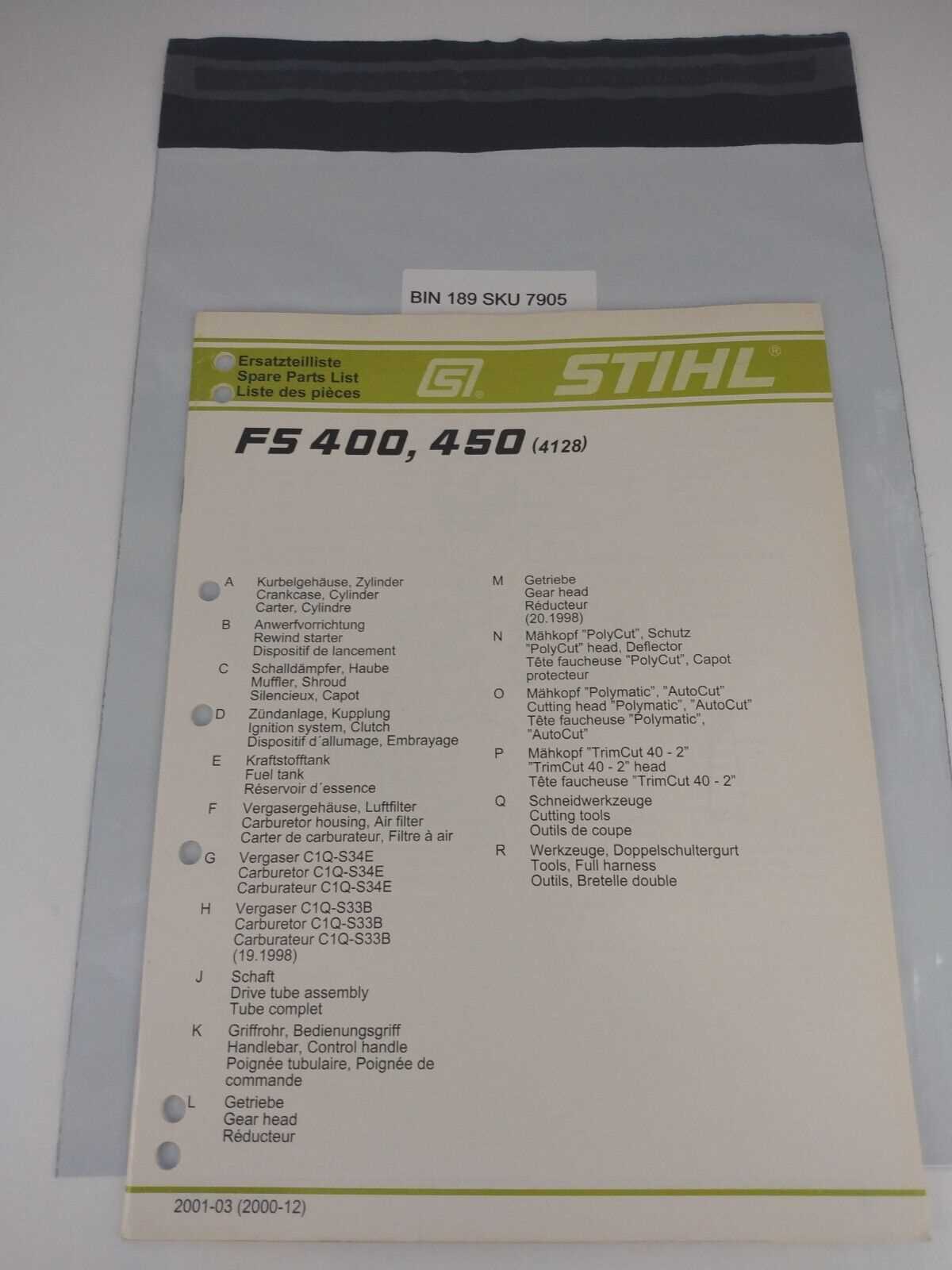 stihl ts410 parts diagram