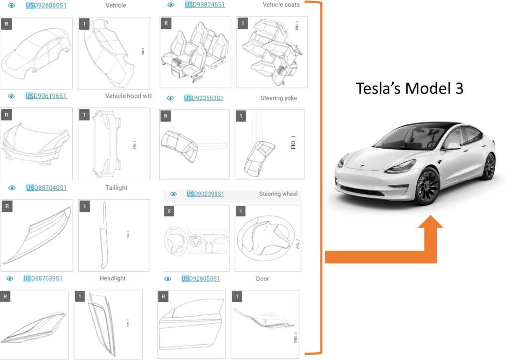 diagram tesla car parts