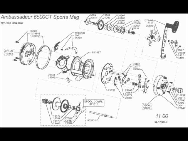 abu garcia ambassadeur 6500 c3 parts diagram