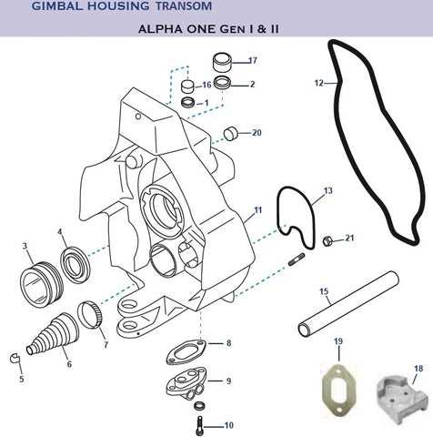 mercruiser alpha one gen 2 outdrive parts diagram