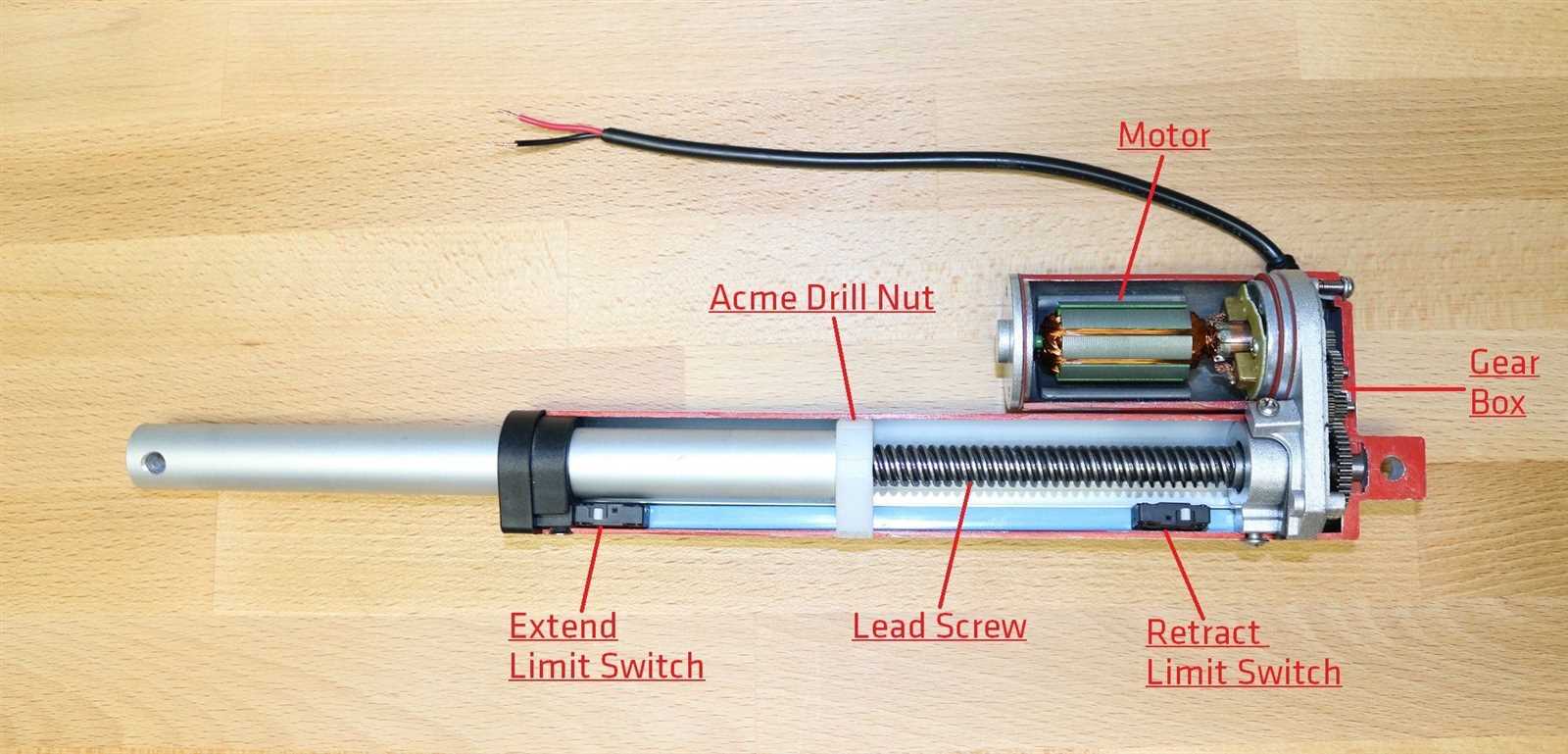 actuator parts diagram