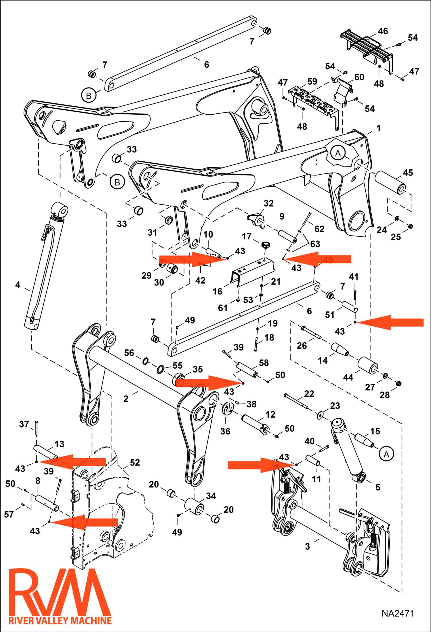 bobcat 853 parts diagram