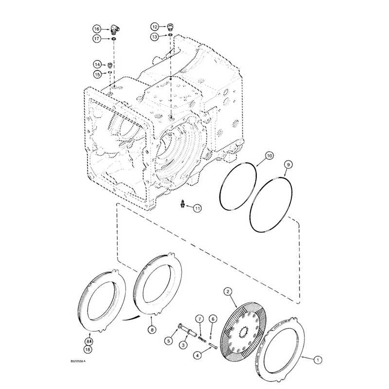 case 580c brake parts diagram