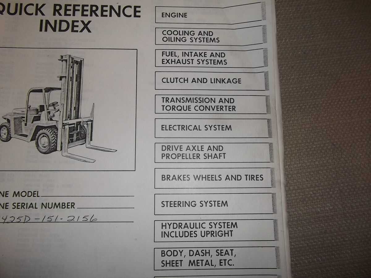 forklift hydraulic system clark forklift parts diagram