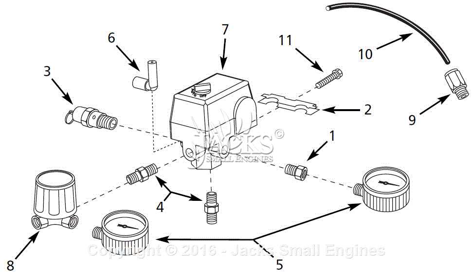 air compressor pressure switch parts diagram