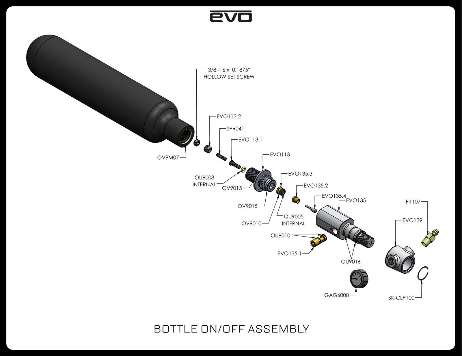 air cylinder parts diagram