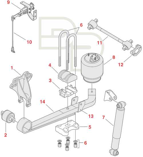 air suspension parts diagram