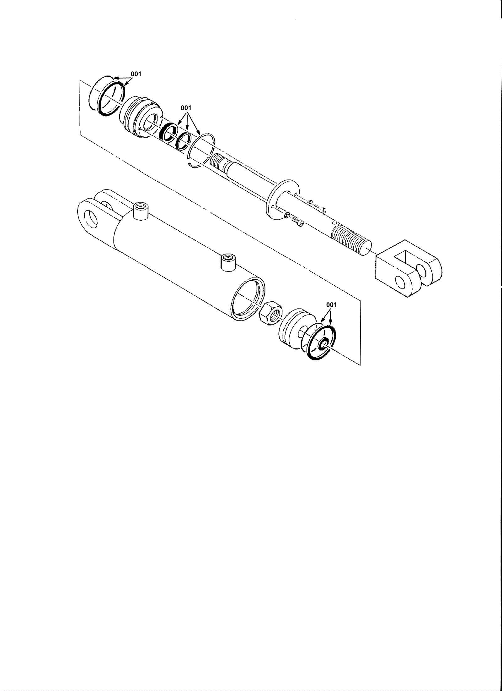 hydraulic cylinder parts diagram