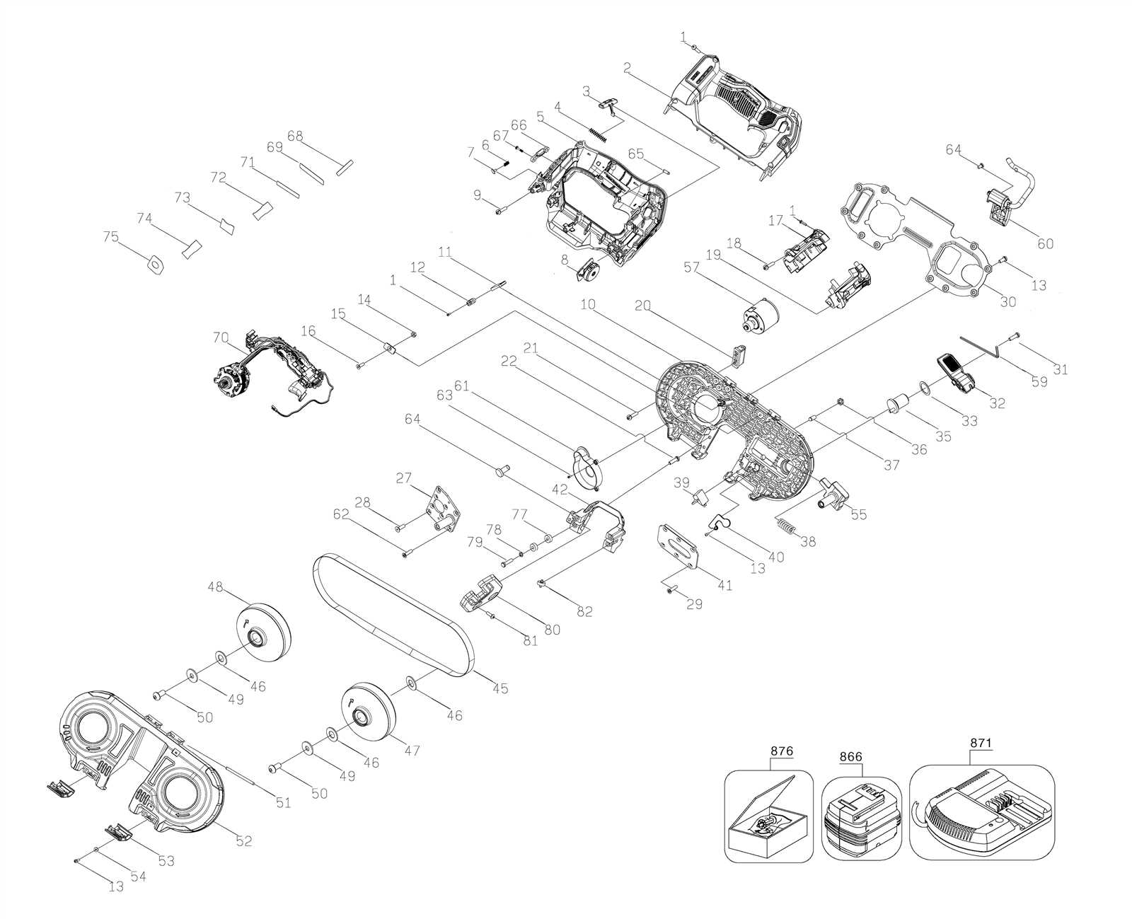 dewalt dcs371 parts diagram