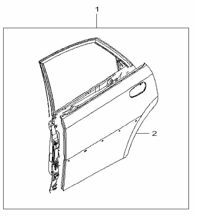 auto door parts diagram