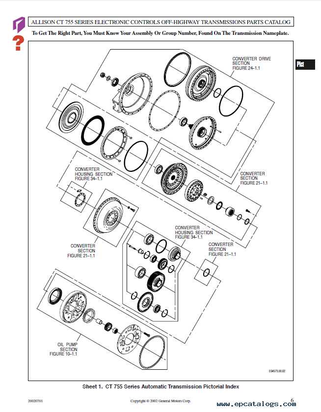 allison transmission parts diagram