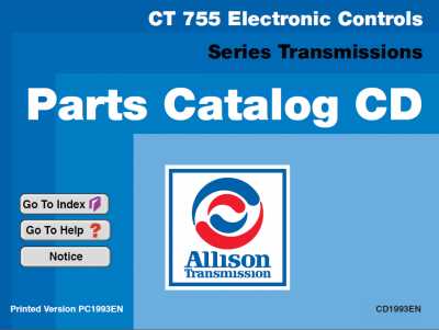 allison transmission parts diagram