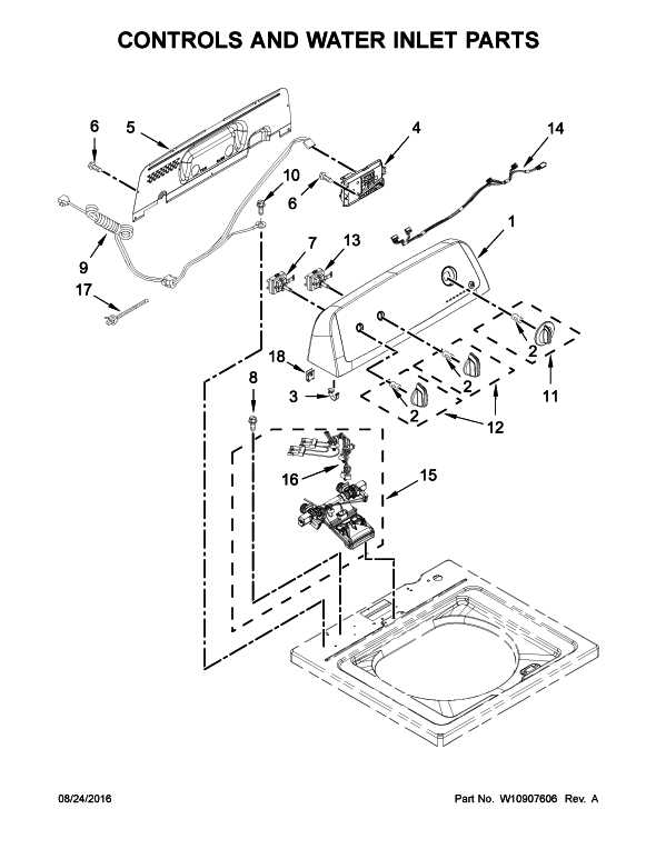 amana top load washer parts diagram