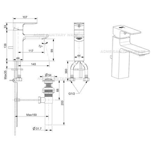 american standard faucet parts diagram