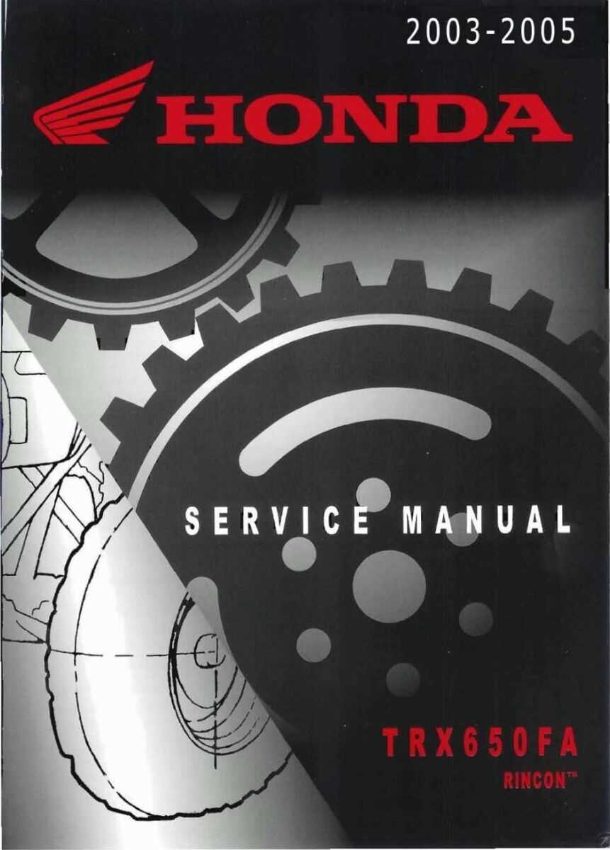 honda rincon parts diagram