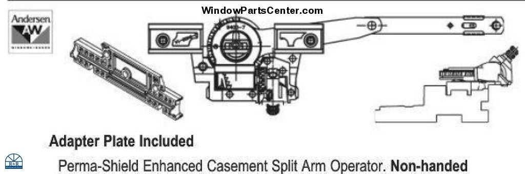 andersen casement window parts diagram