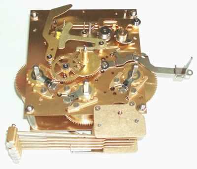 antique clock parts diagram