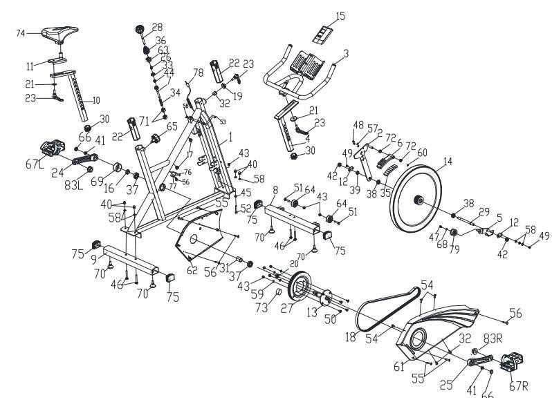 bike pedal parts diagram