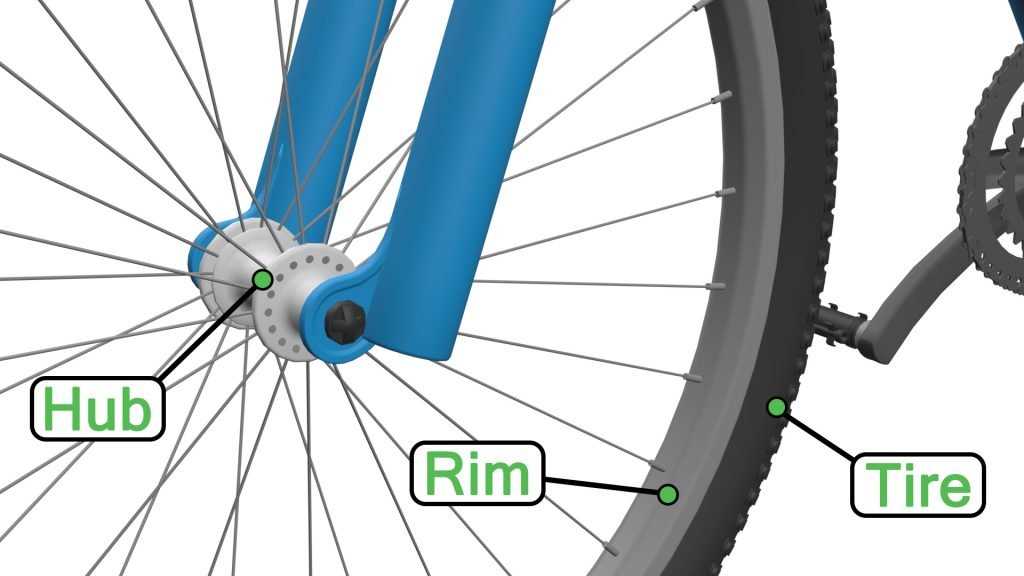 bicycle rear wheel parts diagram