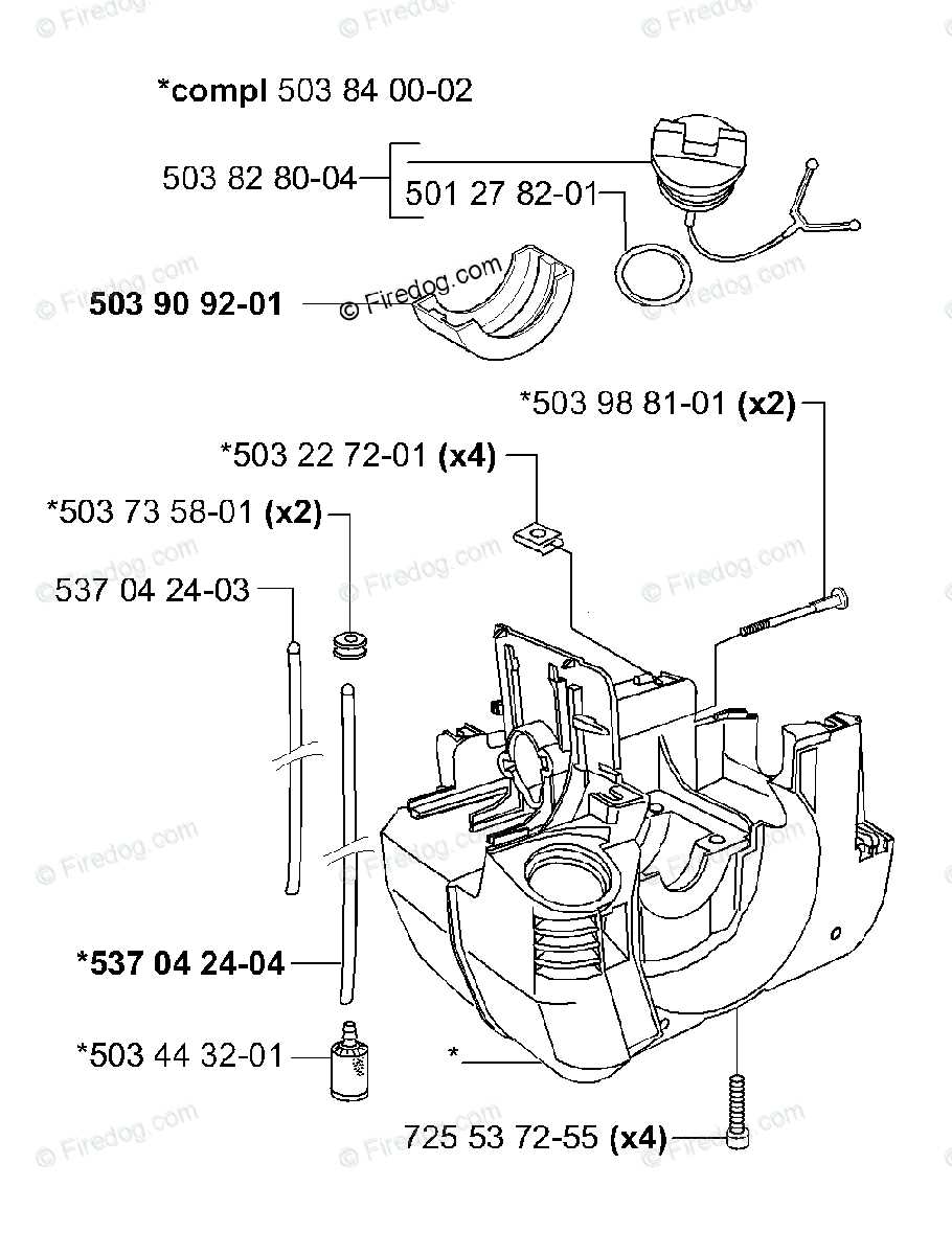 husqvarna st 227 parts diagram