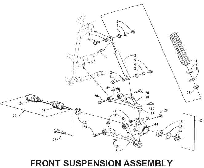 arctic cat 500 parts diagram