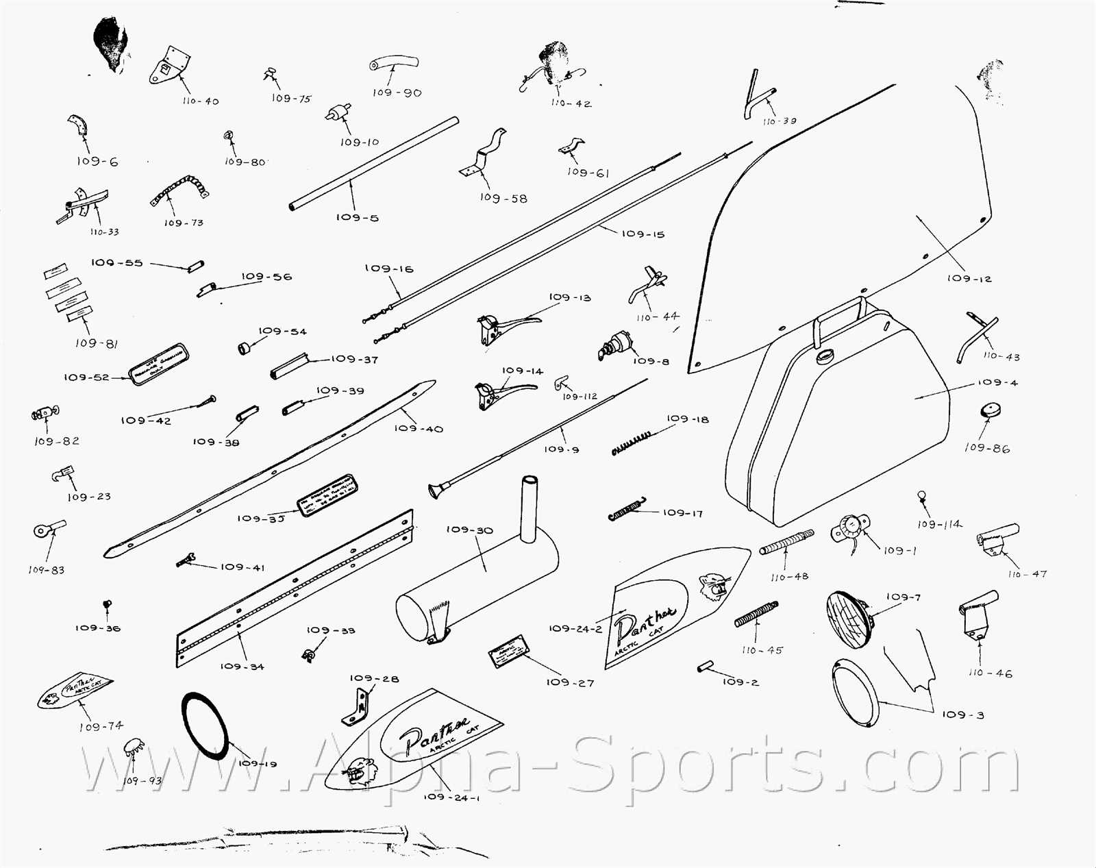 arctic cat oem parts diagram