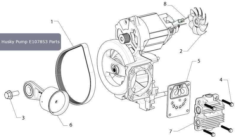 husky 30 gallon air compressor parts diagram