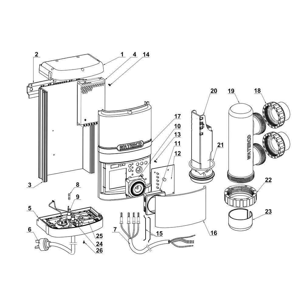 hayward chlorinator parts diagram