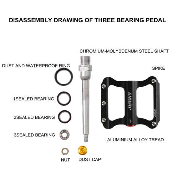 bike pedal parts diagram