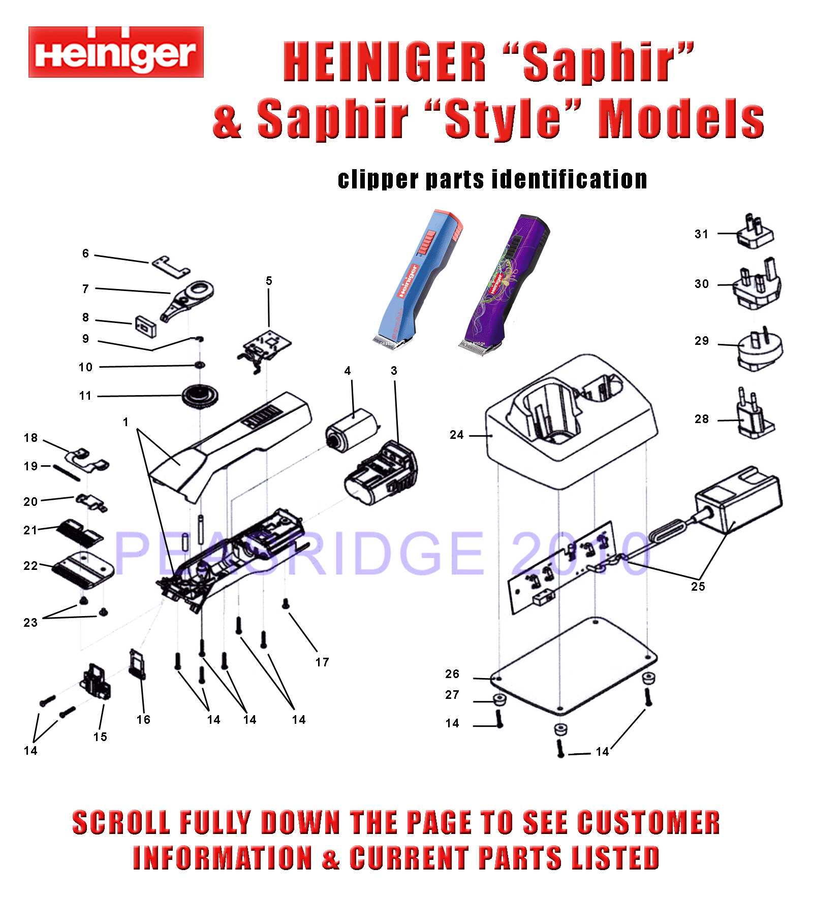 assembly wahl clipper parts diagram