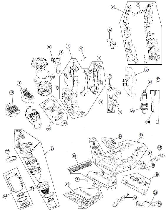 hoover windtunnel parts diagram