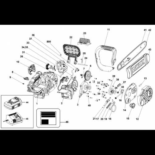 dewalt 20v chainsaw parts diagram