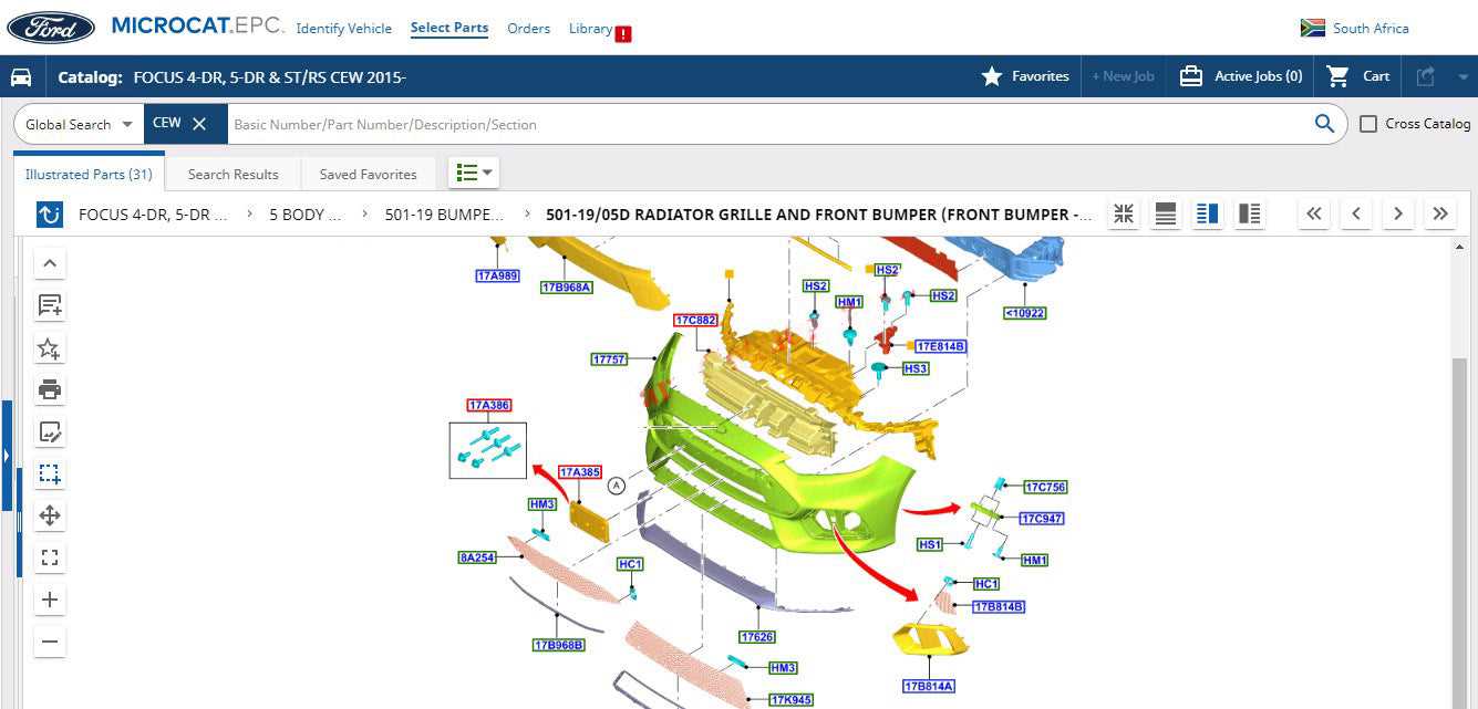 ford focus parts diagram