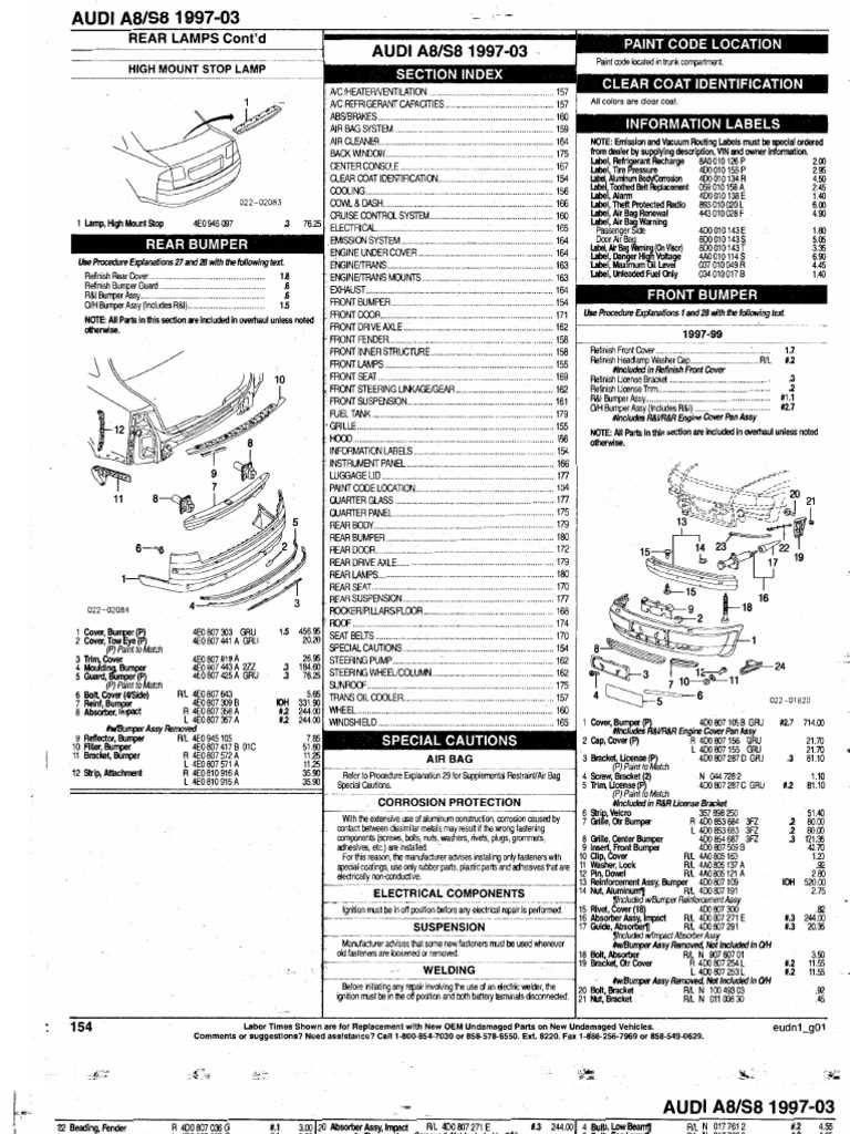 audi parts diagram online