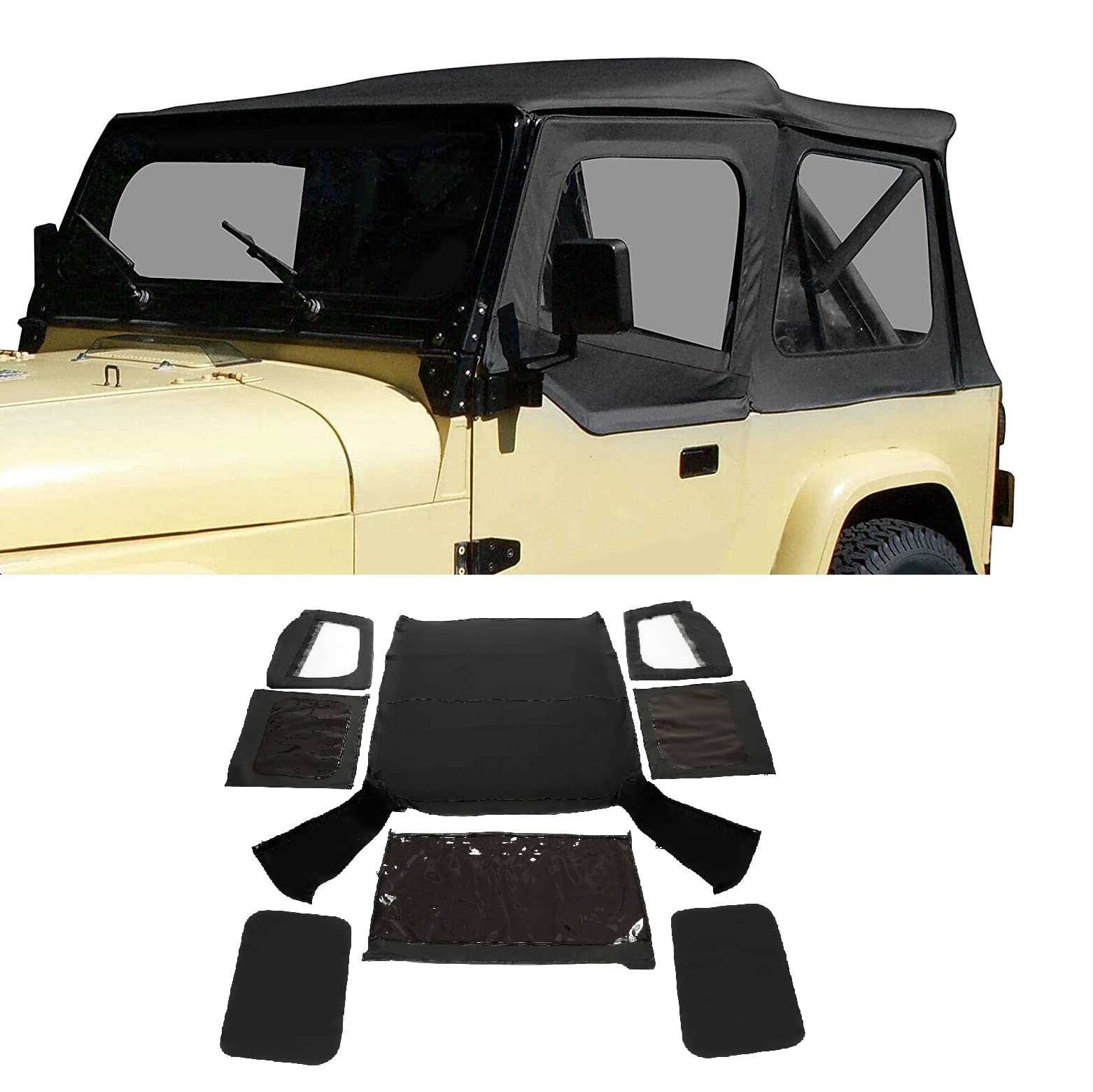 jeep wrangler yj soft top parts diagram