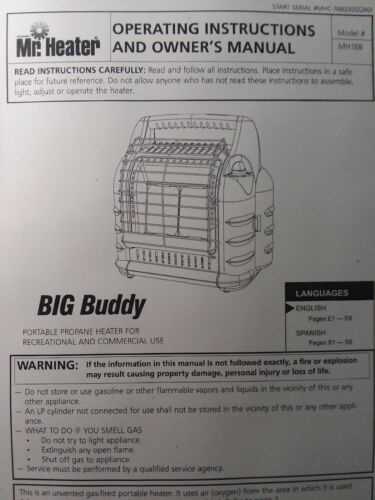 mr heater buddy parts diagram