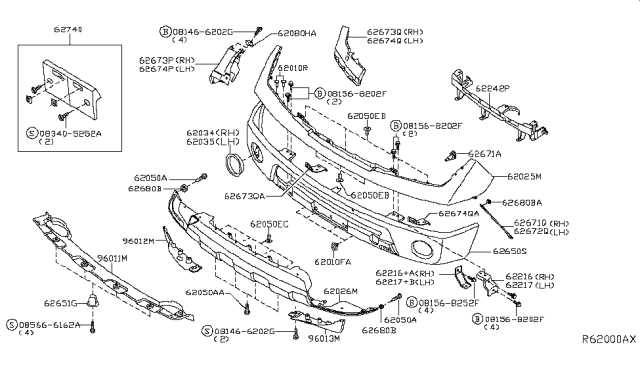 front end parts diagram