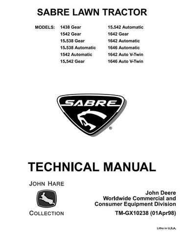 john deere sabre 1642 parts diagram