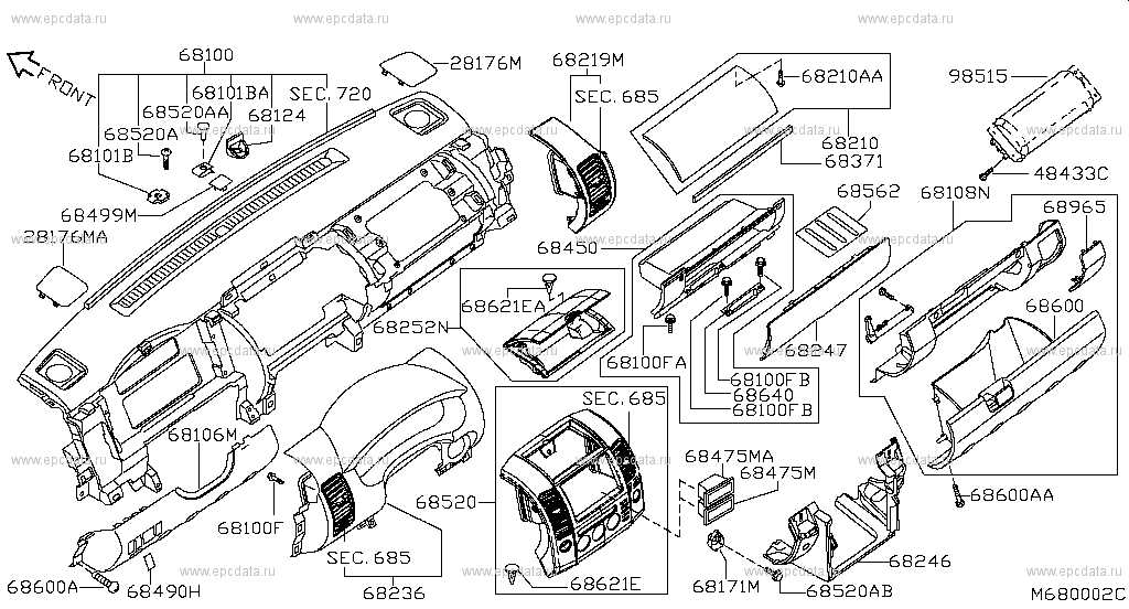 nissan pathfinder diagram parts