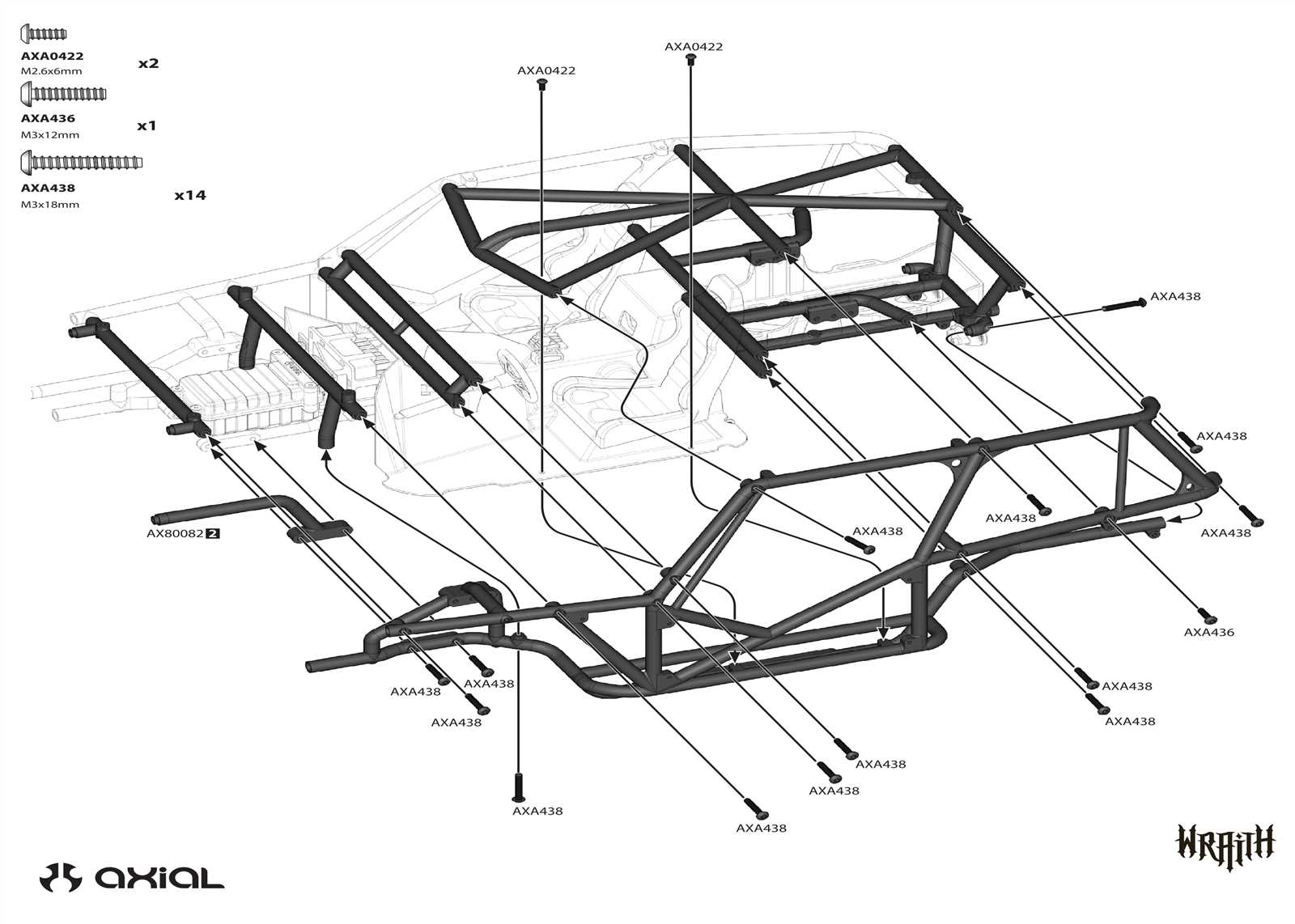 axial wraith parts diagram