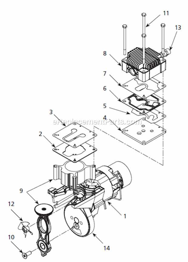 campbell hausfeld air compressor parts diagram