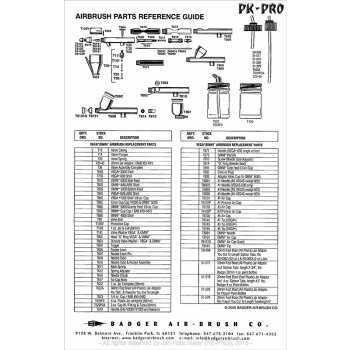 badger airbrush parts diagram