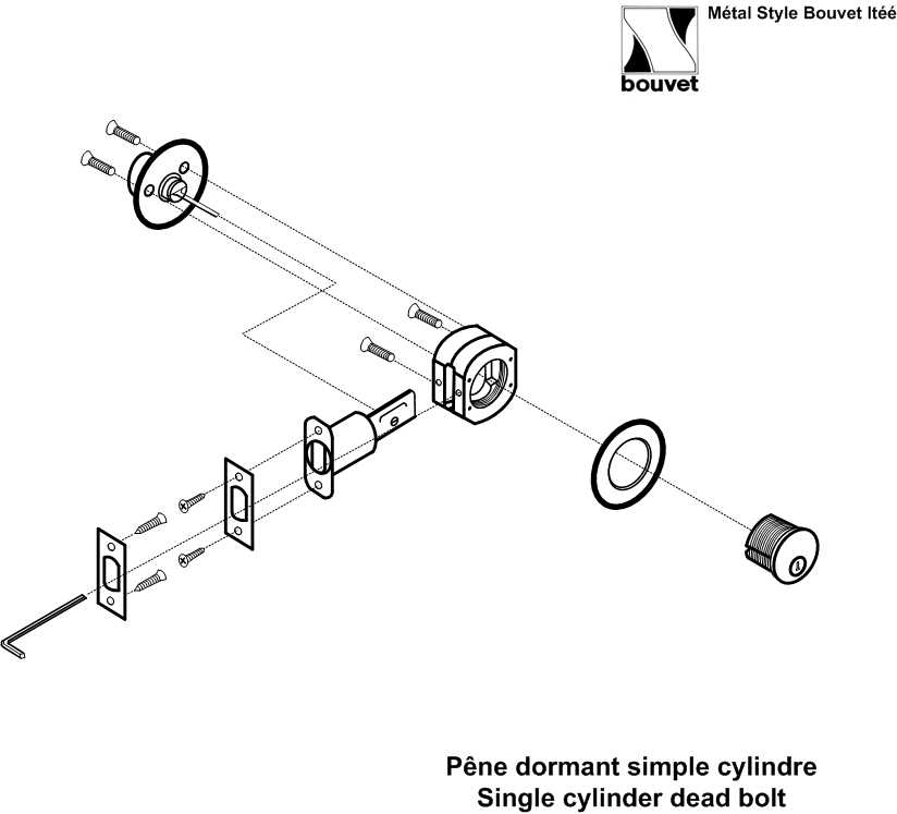 baldwin lock parts diagram