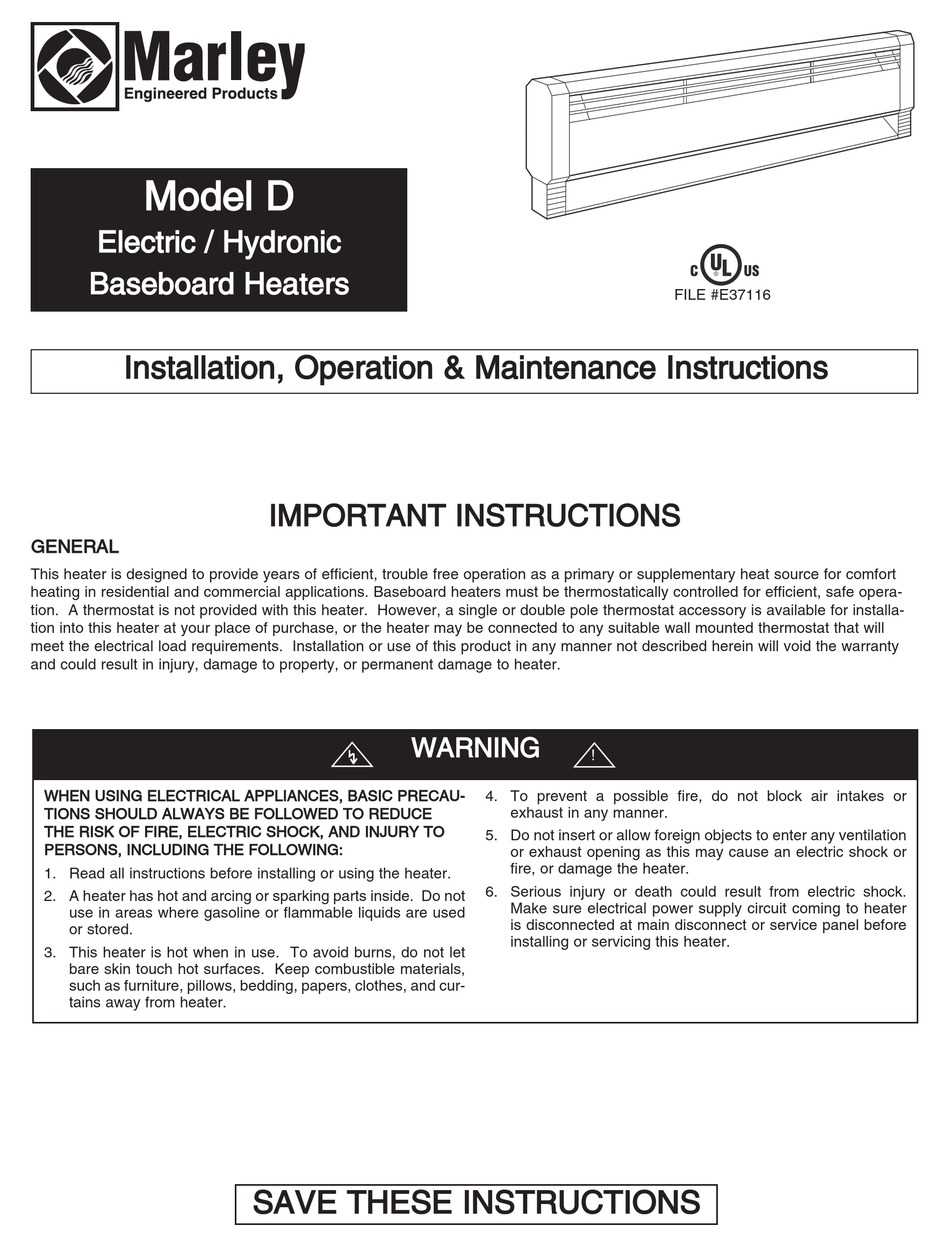 baseboard heater parts diagram