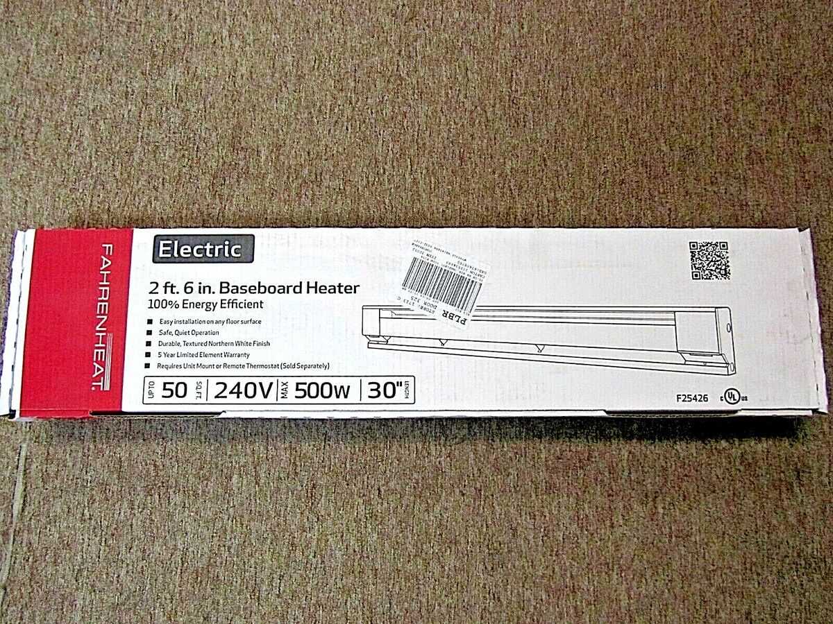 baseboard heater parts diagram