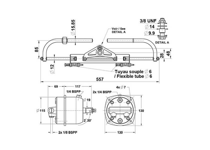 baystar hydraulic steering parts diagram