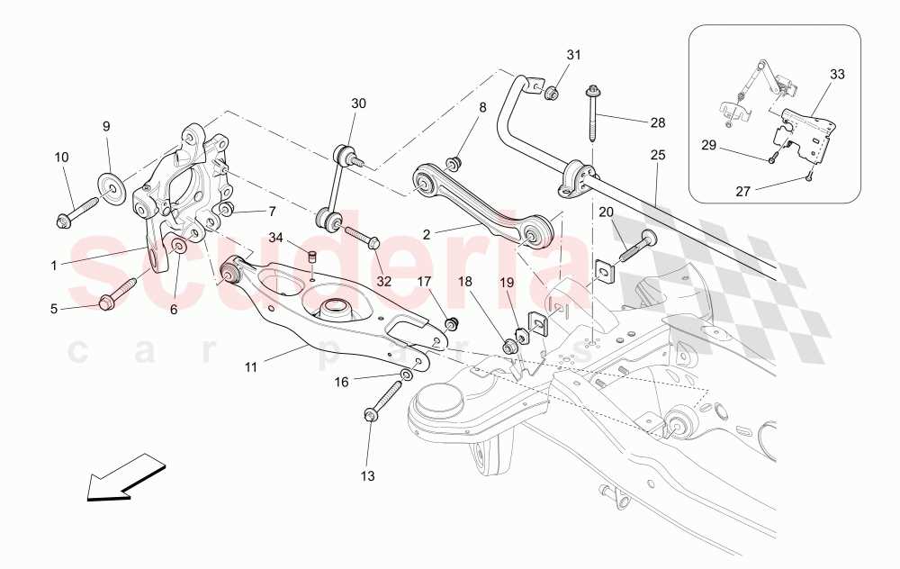 bmw rear suspension parts diagram